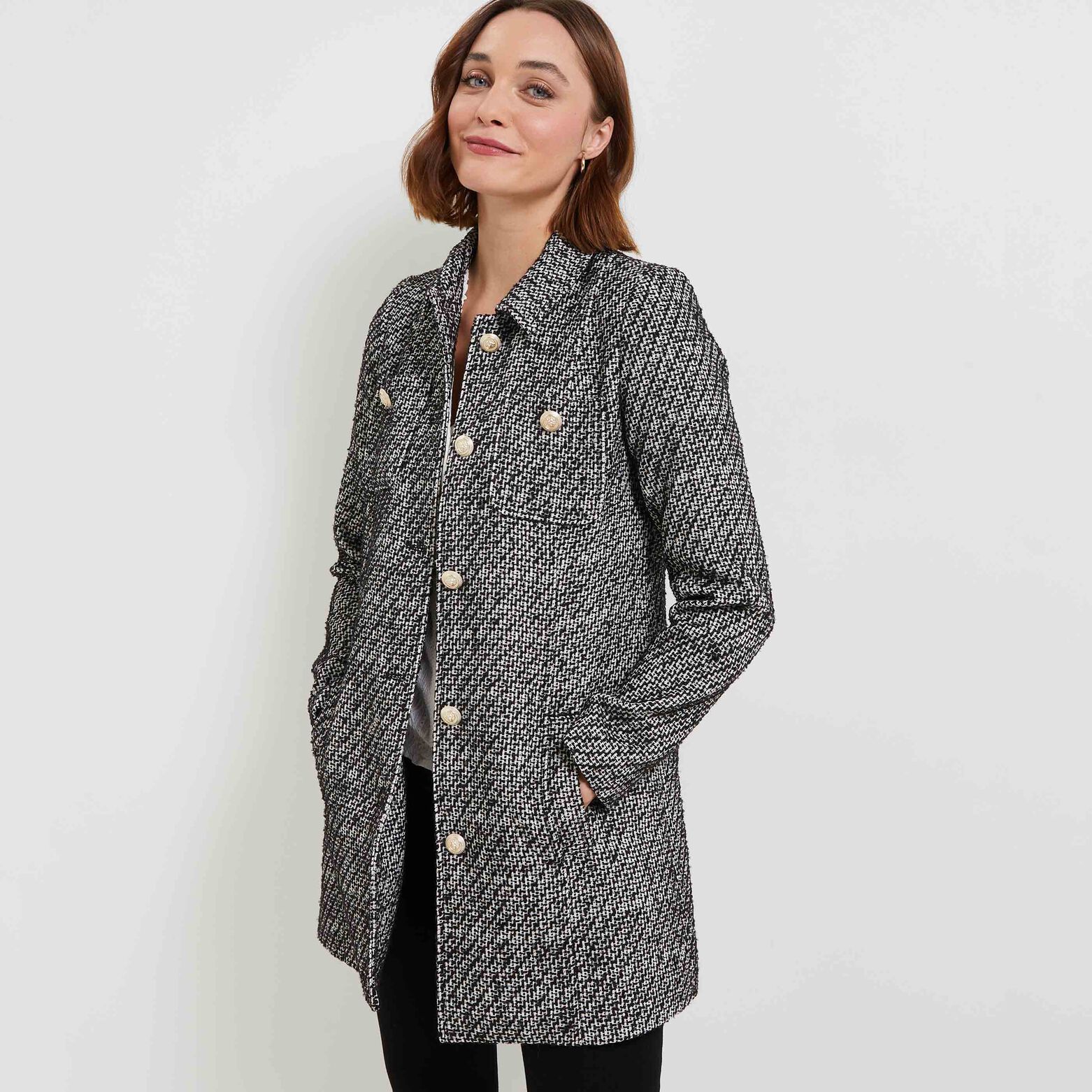 Manteau tweedé