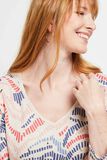 T-shirt en maille col V femme