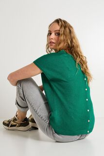 Pull manches courtes femme