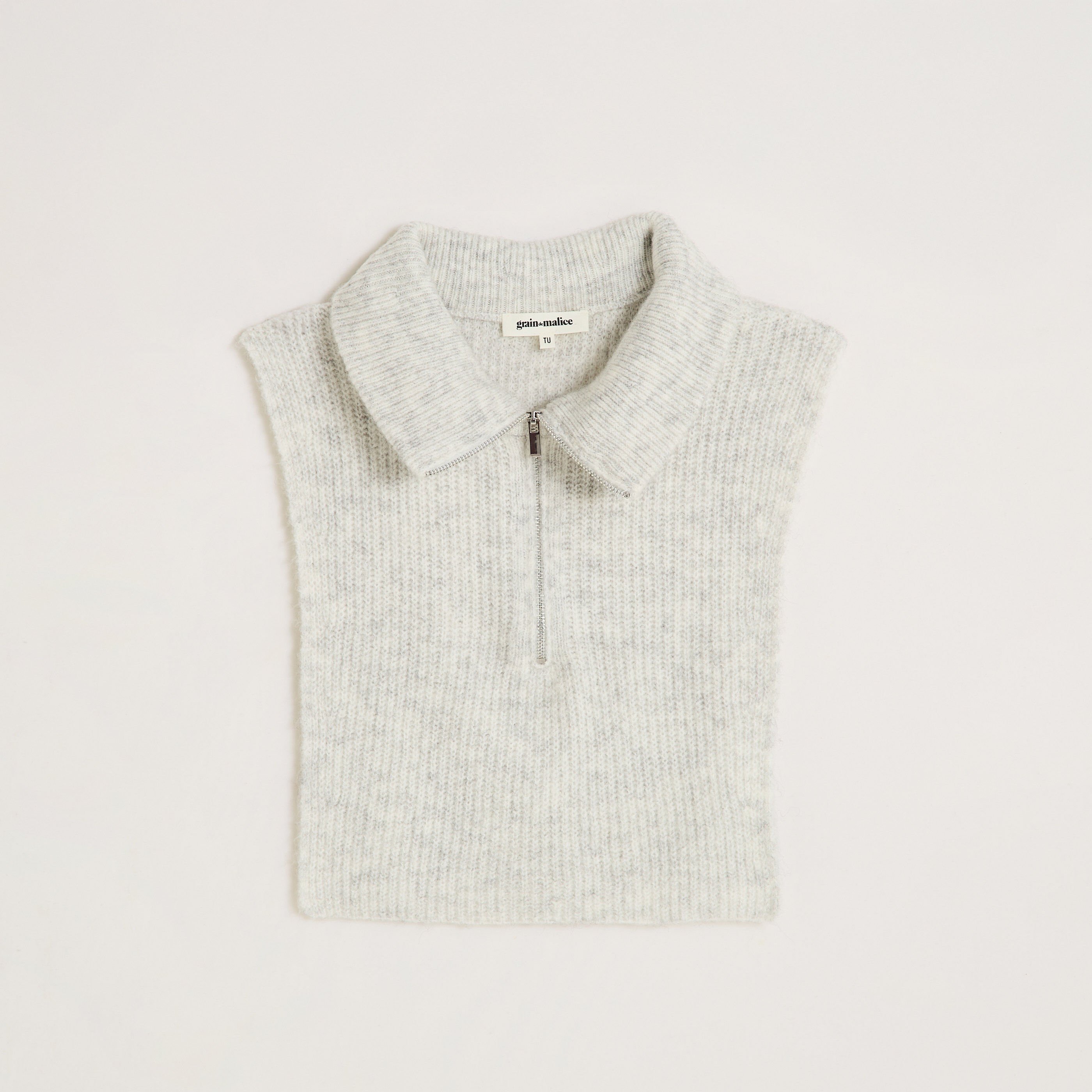 Col zipp&eacute; uni femme