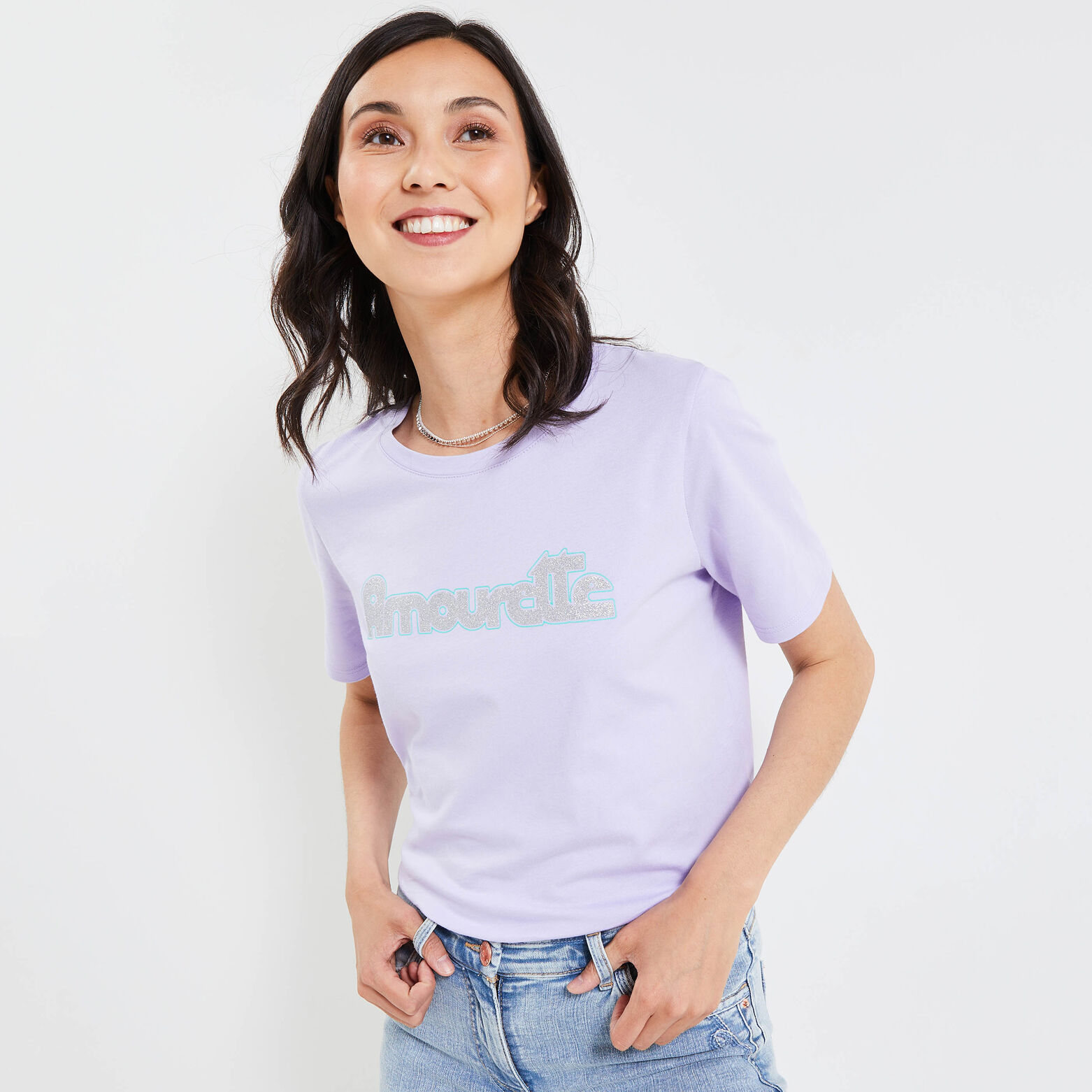 T-shirt col rond femme