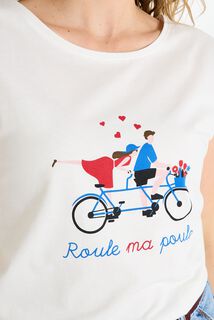 T-shirt col rond femme