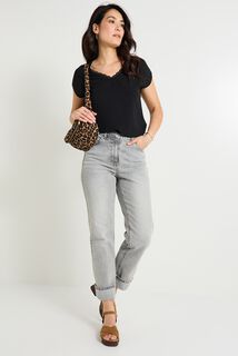 Blouse col V femme