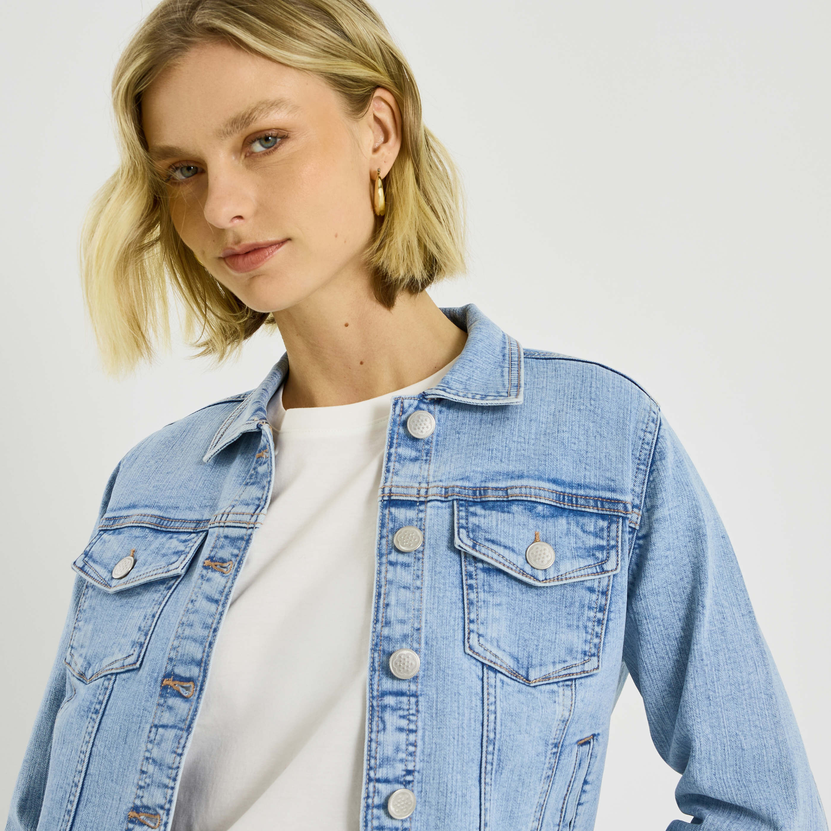 Veste en jean femme