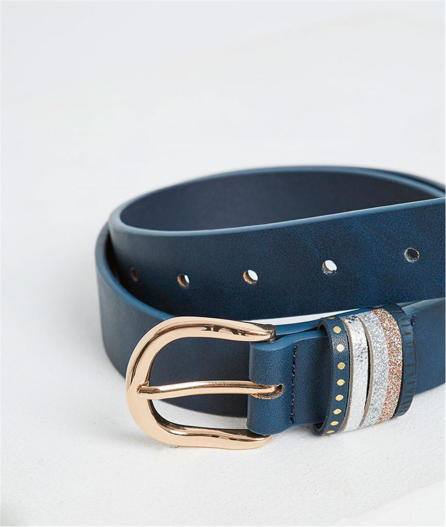 Ceinture femme avec détails colorés