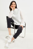 Pull sans manches ouverture femme