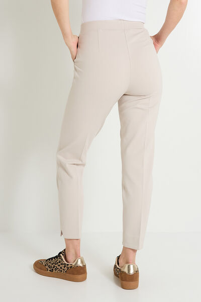 Pantalon cigarette en maille femme
