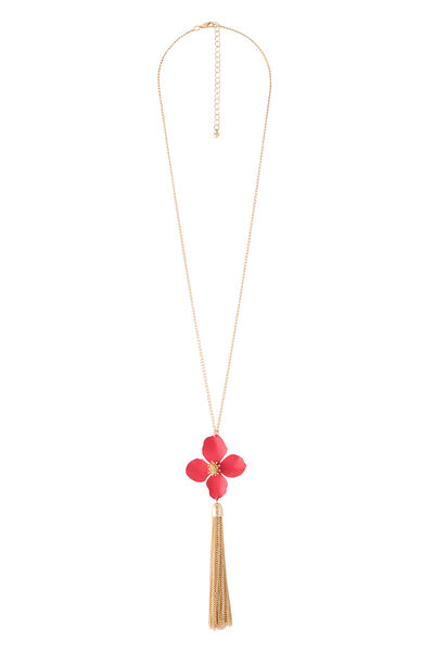 Sautoir pendentif forme fleur