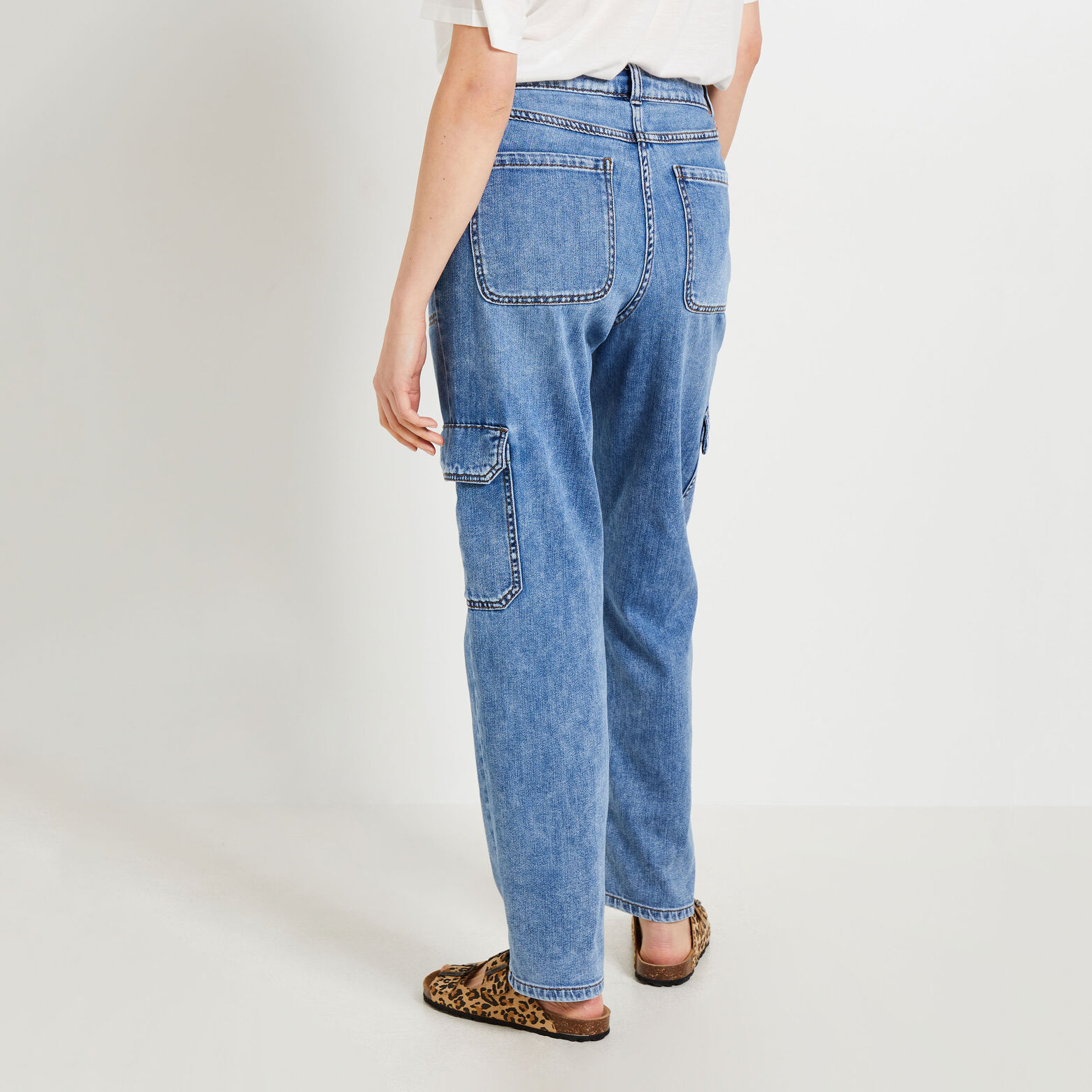 Jeans cargo MEGEVE femme