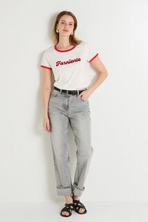 T-shirt col rond femme