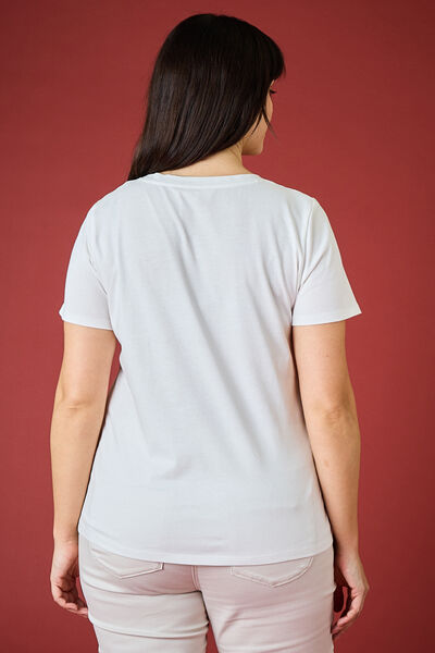 T-shirt col rond femme