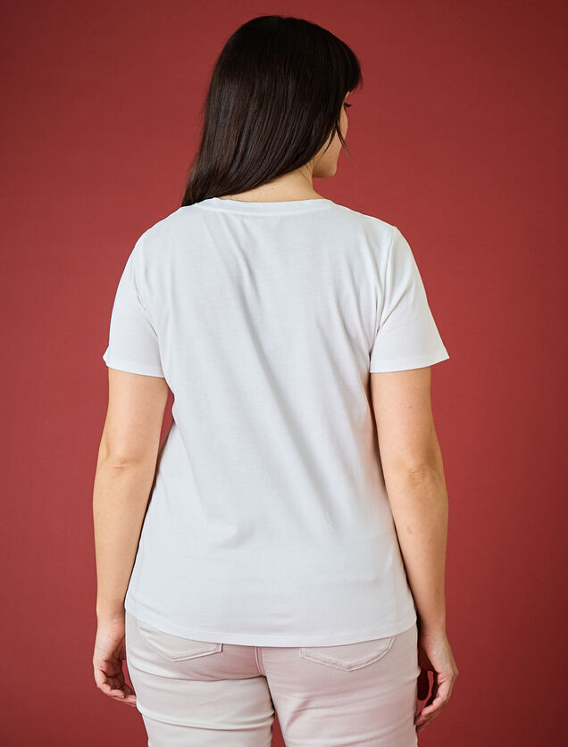 T-shirt col rond femme