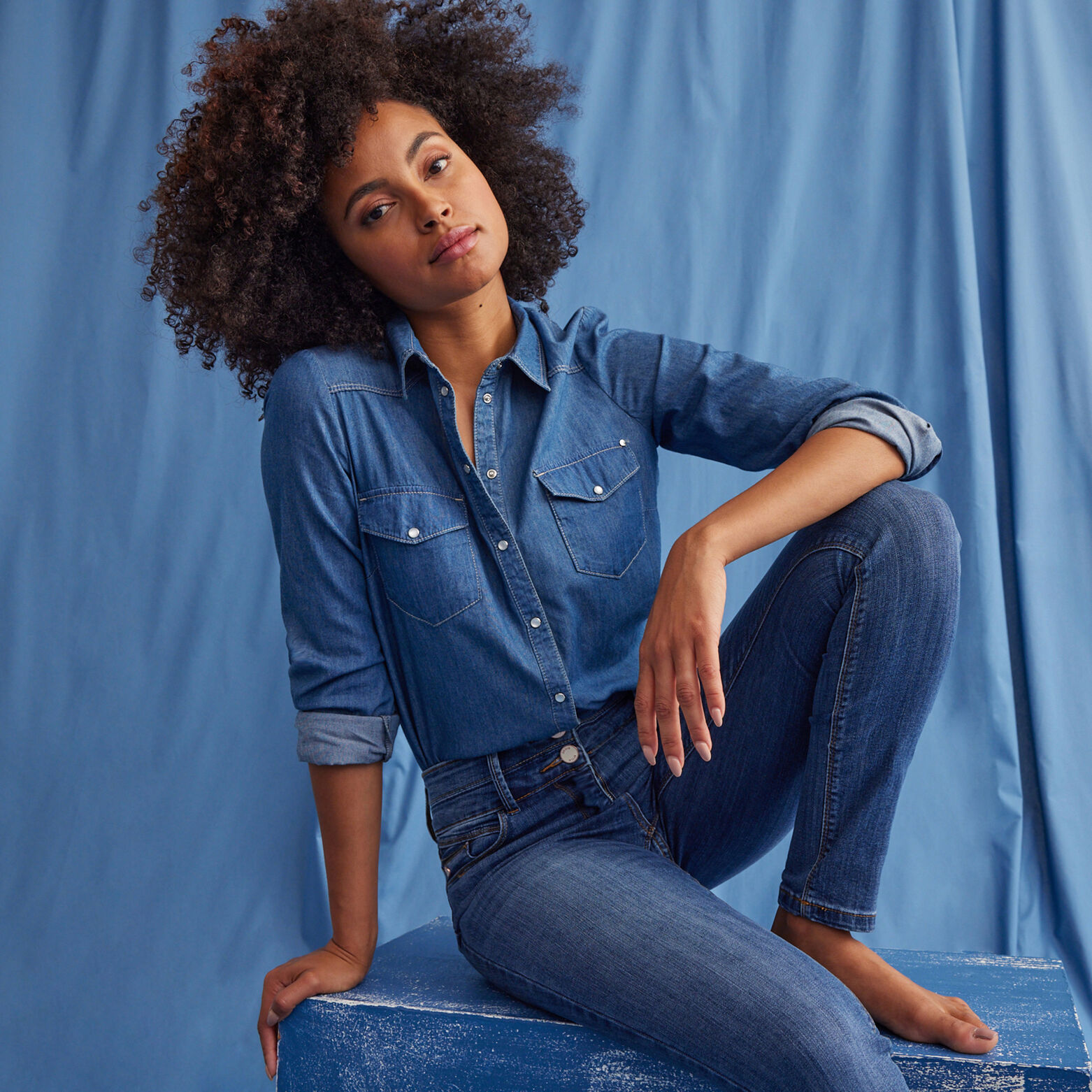 Jean slim taille haute MILAN femme
