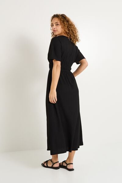 Robe longue en maille femme