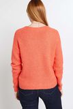 Gilet col V ajouré femme
