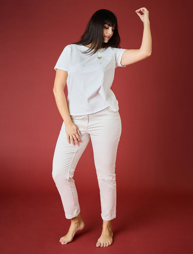 T-shirt col rond femme
