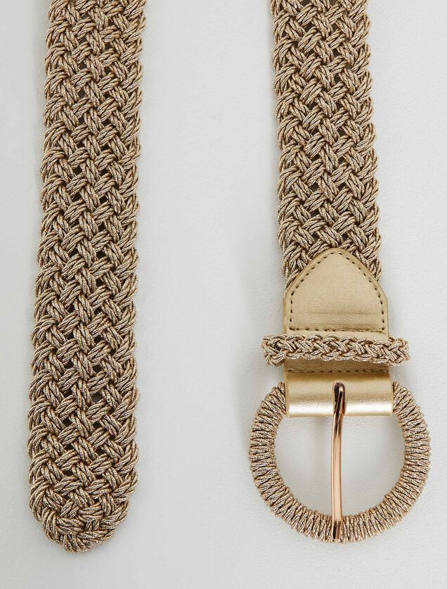 Ceinture large tressée femme