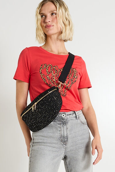 Sac banane en tissu pailleté