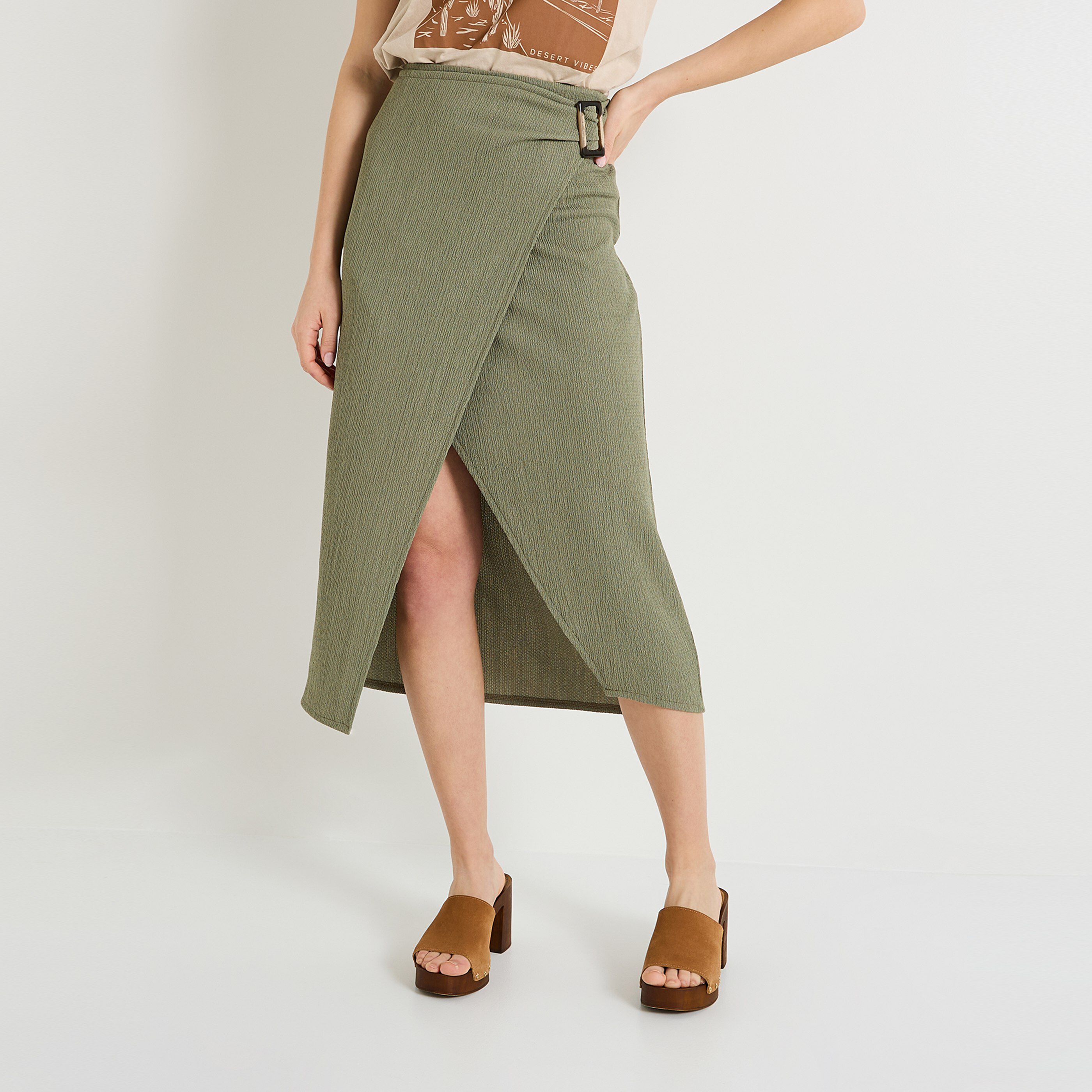 Jupe portefeuille femme