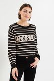 Pull lurex rayé rock