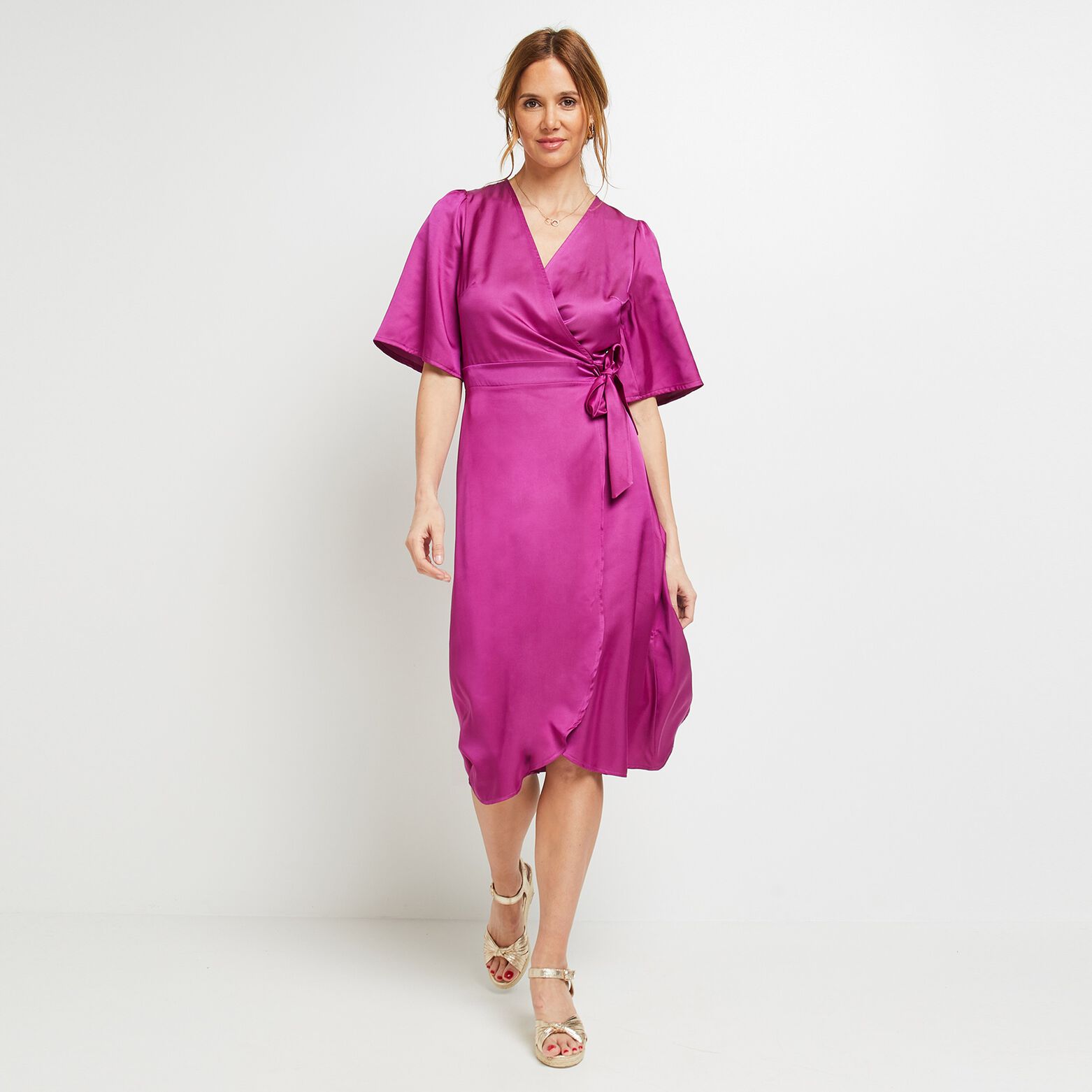 Robe cache coeur femme