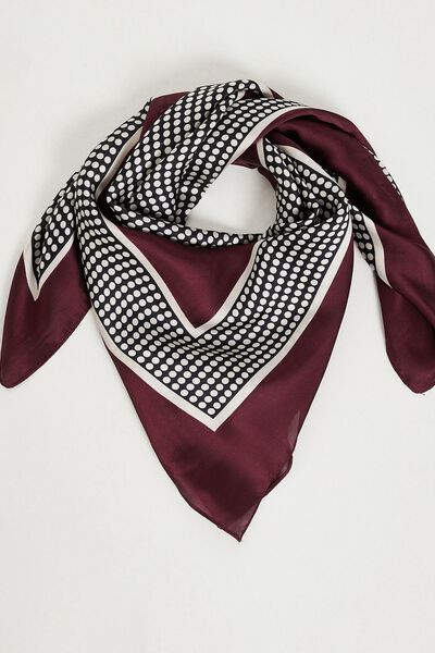 Foulard carré satiné femme