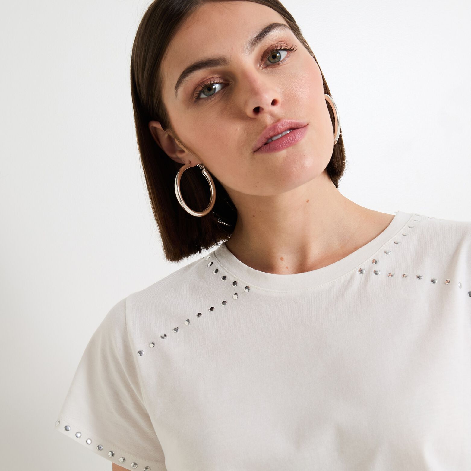 T shirt col rond femme