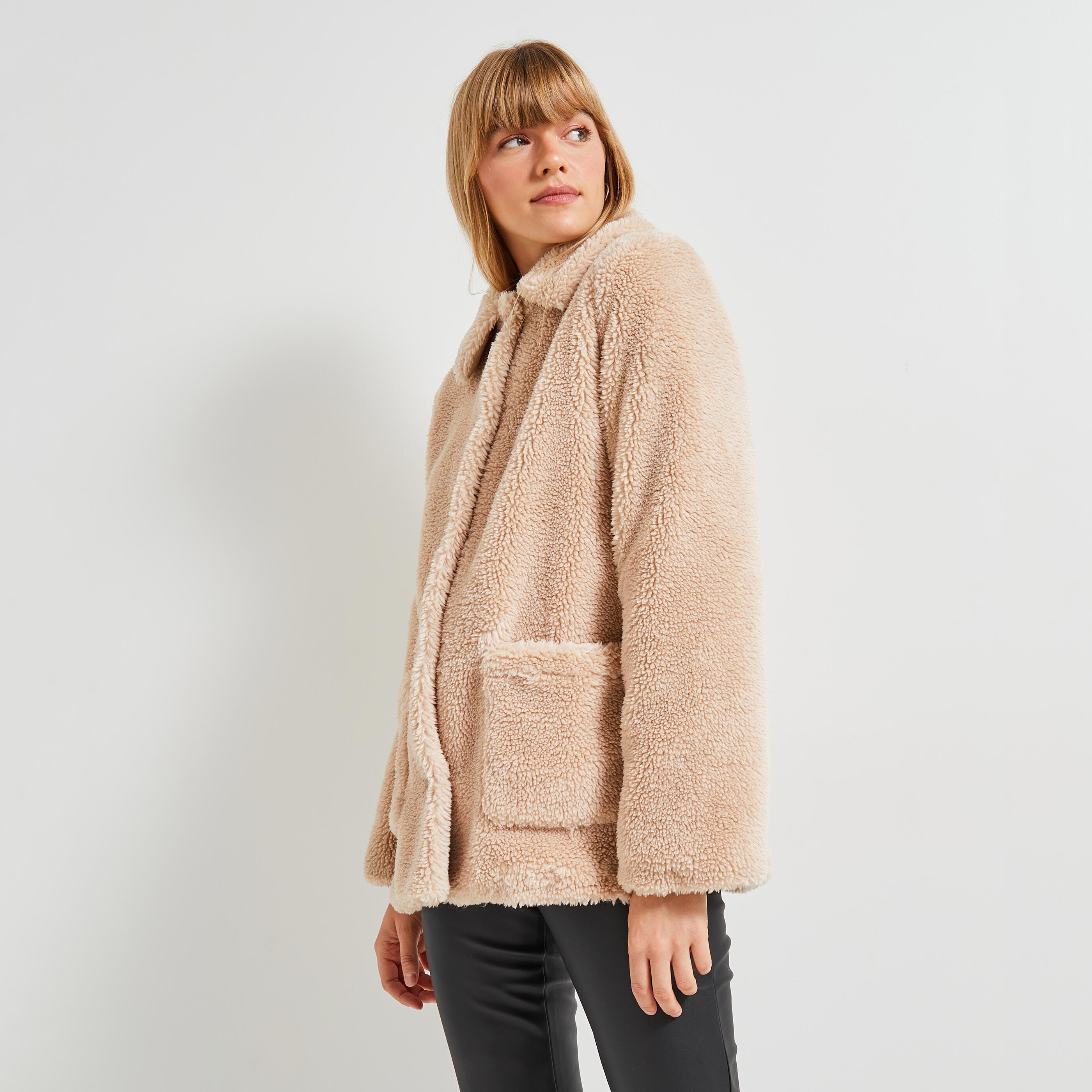 Manteau effet mouton femme Graindemalice