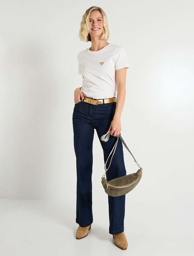 T-shirt col rond femme