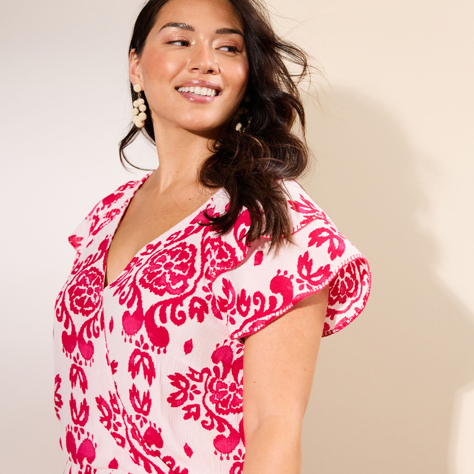 Robe longue imprimée femme