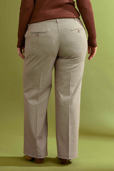Pantalon à carreaux femme