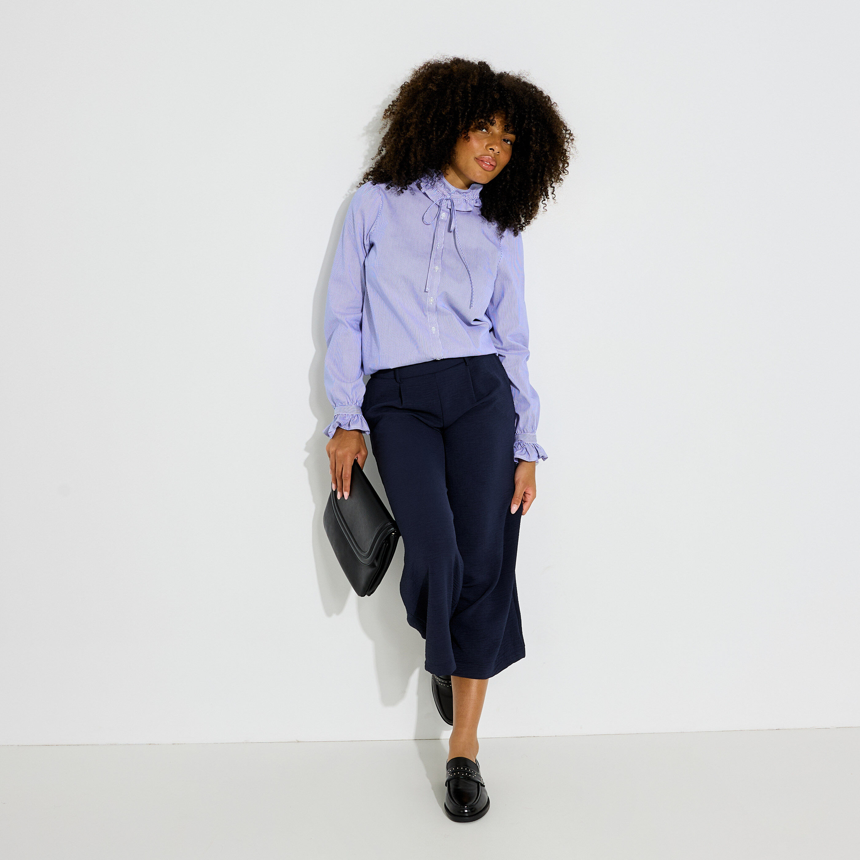 Pantalon fluide raccourci femme