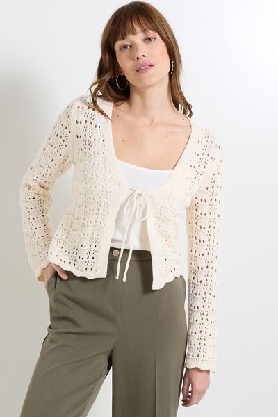 Gilet en crochet femme