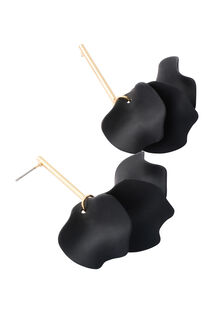 Boucles d'oreilles pétales noirs