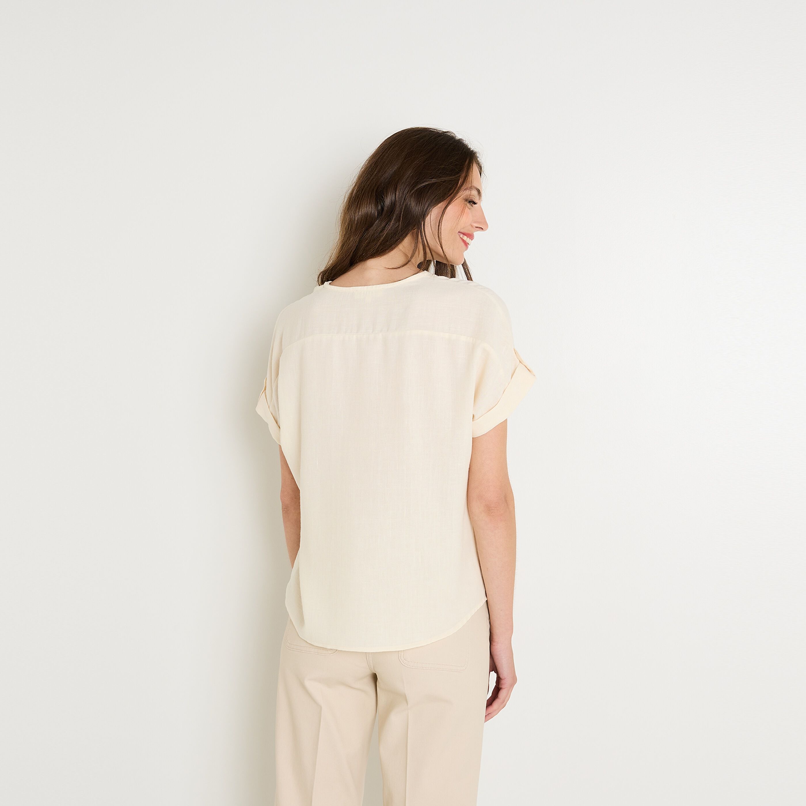 Chemise manches courtes femme