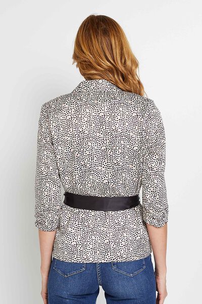 Veste fluide imprimée femme