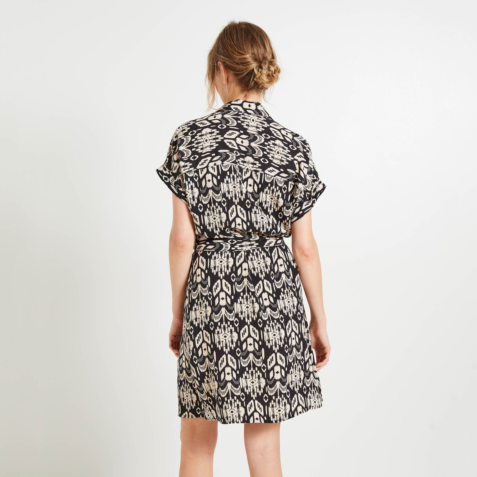 Robe chemise imprimée femme