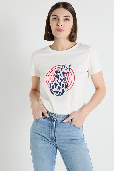 T-shirt col rond femme