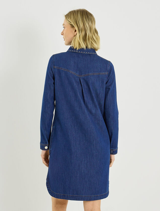 Robe en denim avec clous