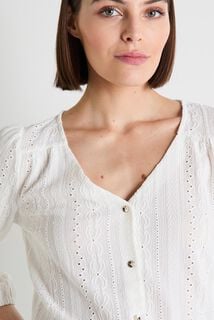 T-shirt col V femme