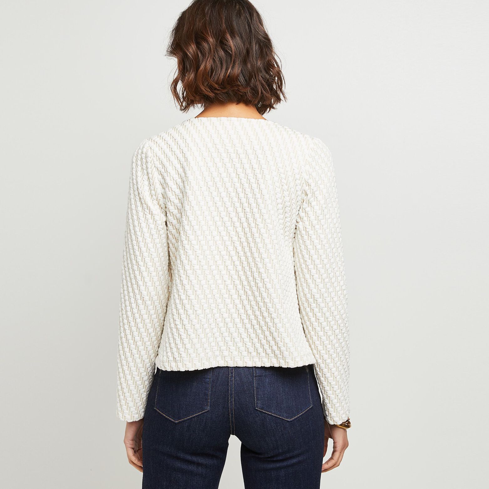 Veste maille matelassée femme