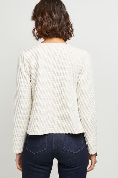 Veste maille matelassée femme