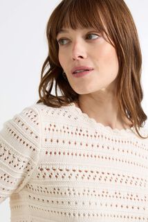 Pull col rond femme