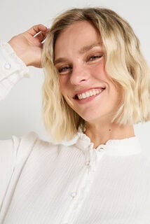 Blouse en gaze de coton femme