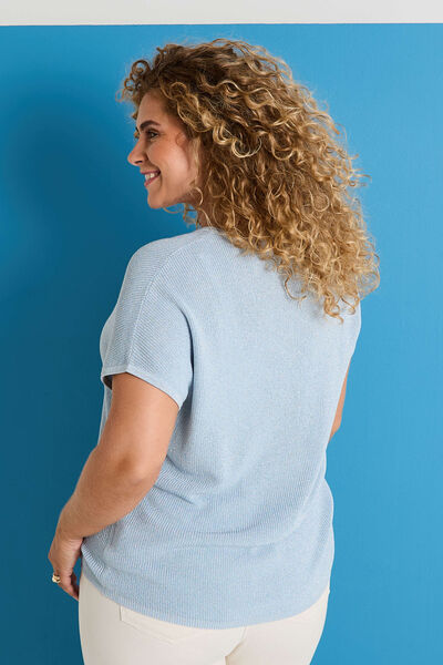 Pull manches courtes femme