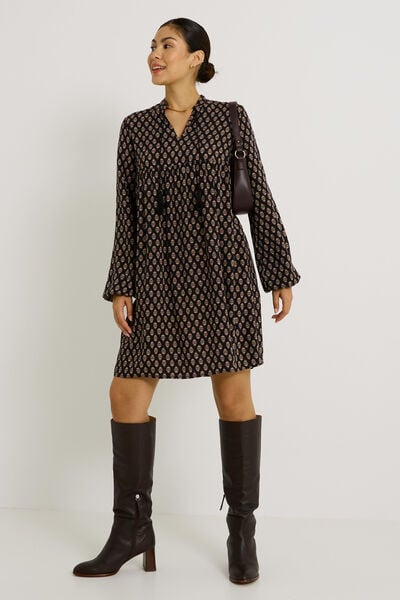 Robe imprimée col V