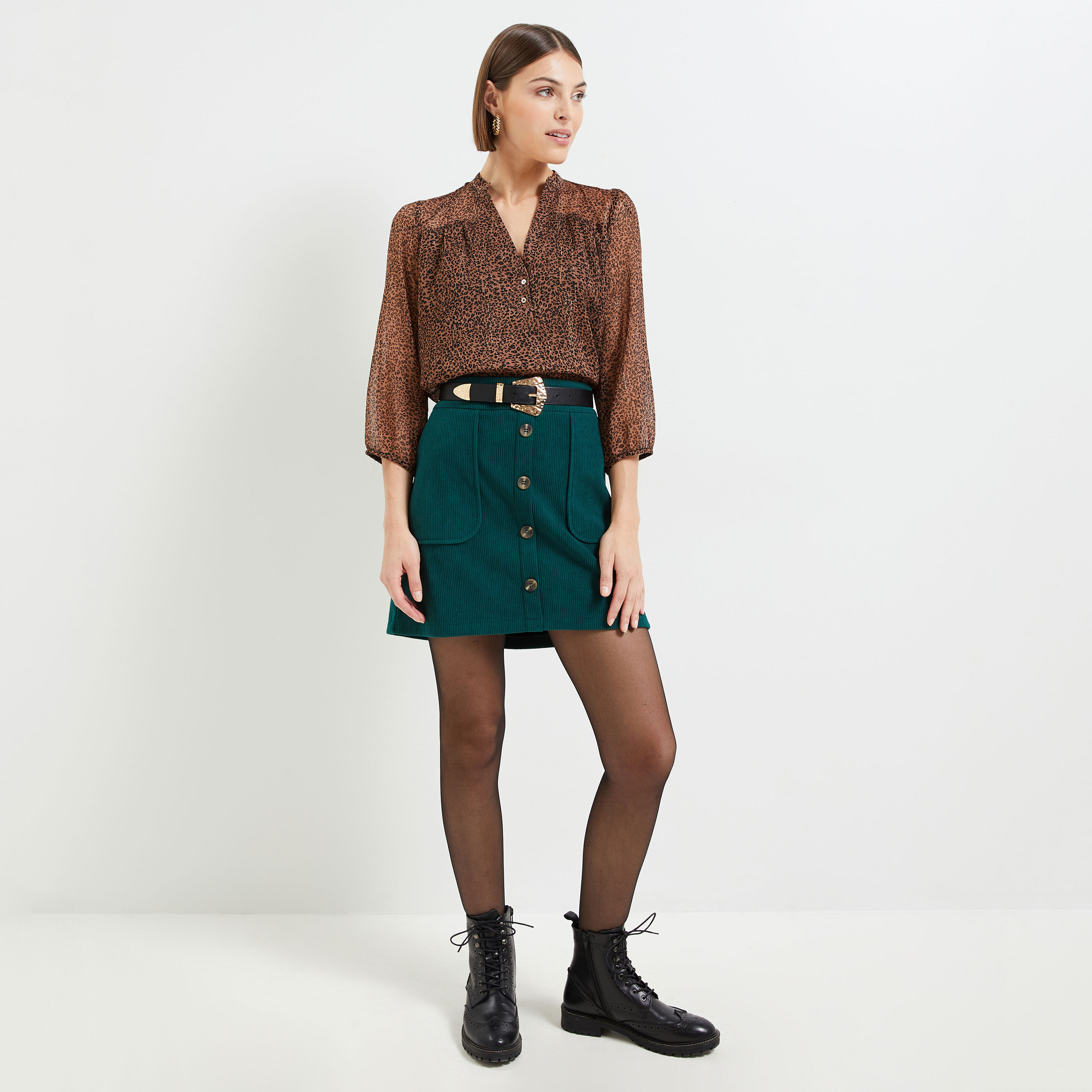 Jupe en velours 2025 femme