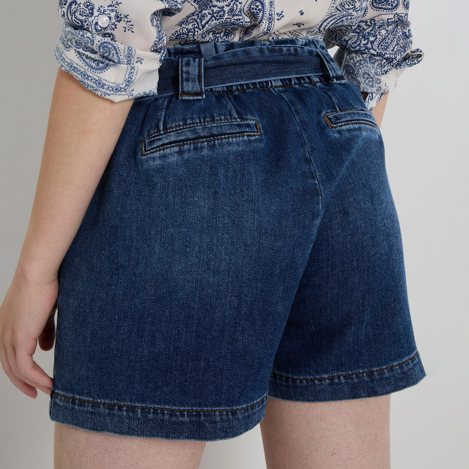 Short en denim femme