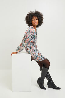 Robe col V femme