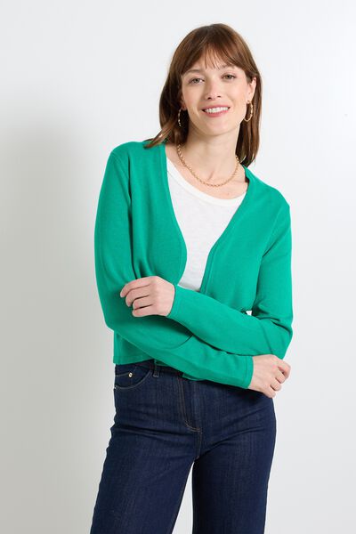 Gilet col V femme